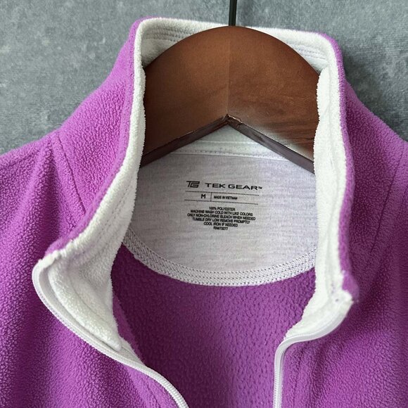 Tek Gear Pink 1/4-Zip Fleece, Women's M - Picture 3 of 3